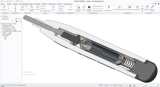 Phase Tester相位检测笔3D数模图纸 CREO设计 附STP缩略图
